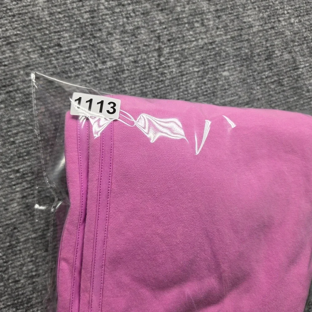 Adidas Girls Joggers XL 16 Pink Fleece Sweatpants 3-Stripes Athletic Pants